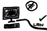 LAN statt WLAN
